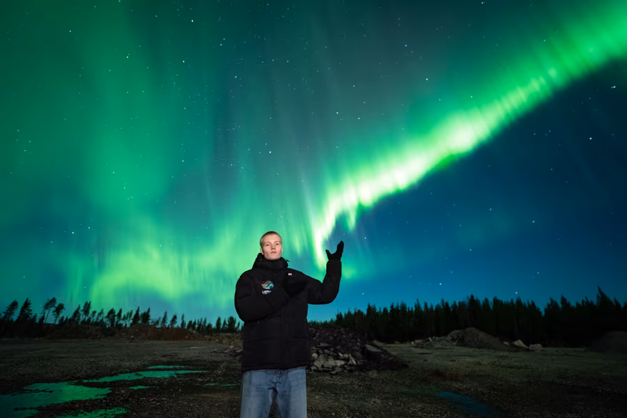Daniel, aurora guide at Lapland Explorers