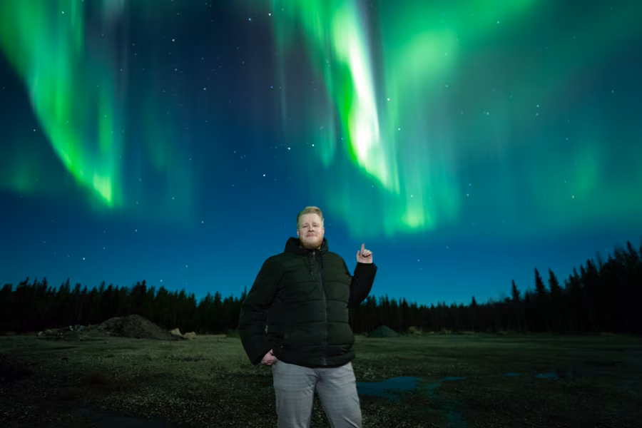 Janne, aurora guide at Lapland Explorers