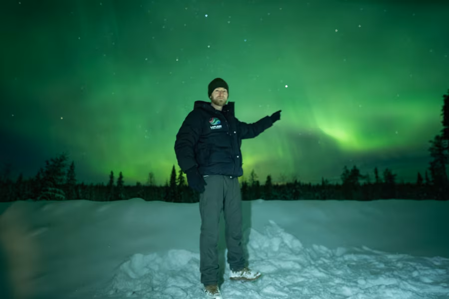 Witold, aurora guide at Lapland Explorers