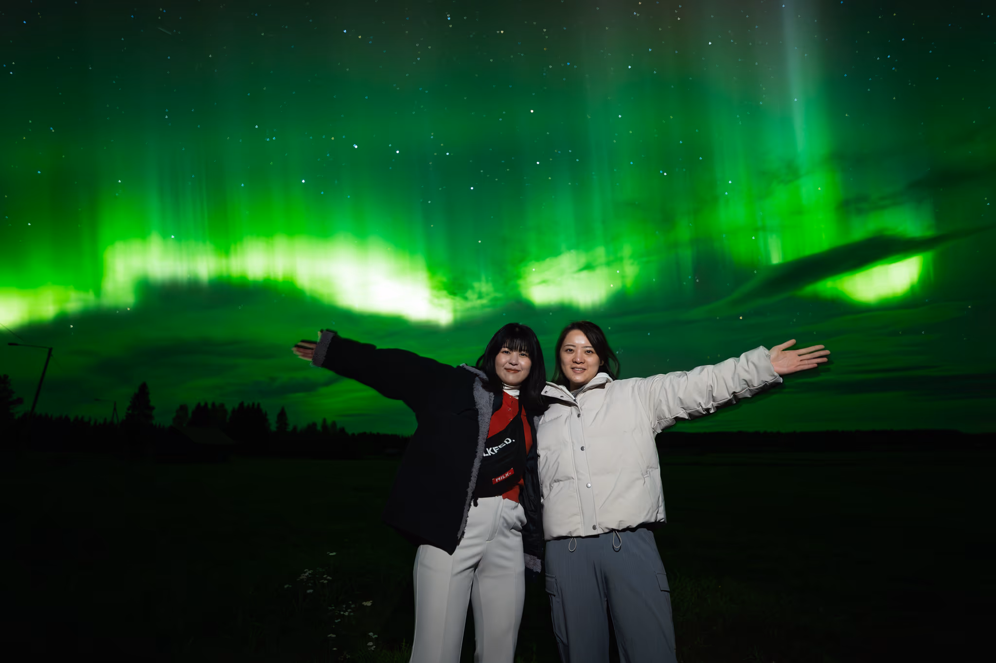 Lapland Explorersの実際のオーロラ写真